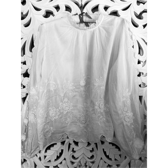 Anthropologie Embellished floral Blouse - Picture 6 of 15